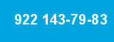 922 143-79-83 922 143-79-83